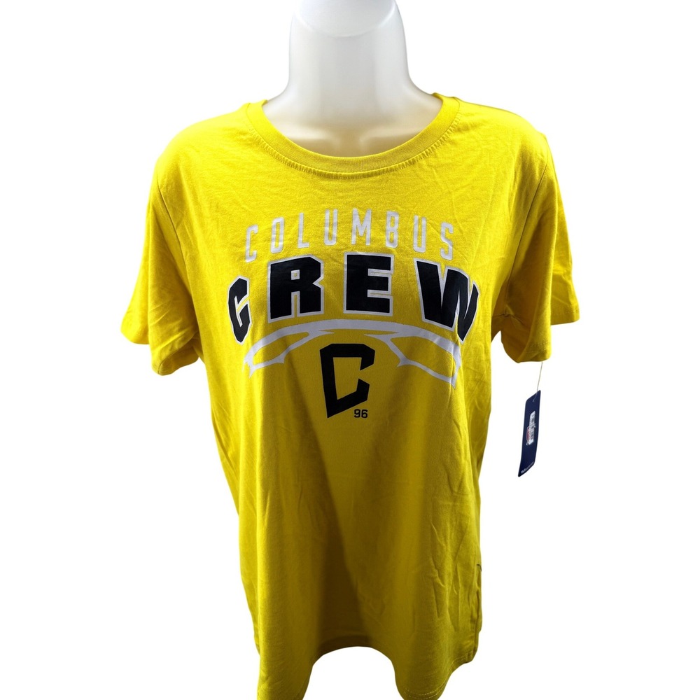 Columbus Crew SC Yellow MLS‎ Soccer Tee Shirt Youth Boys XL 16/18 NEW